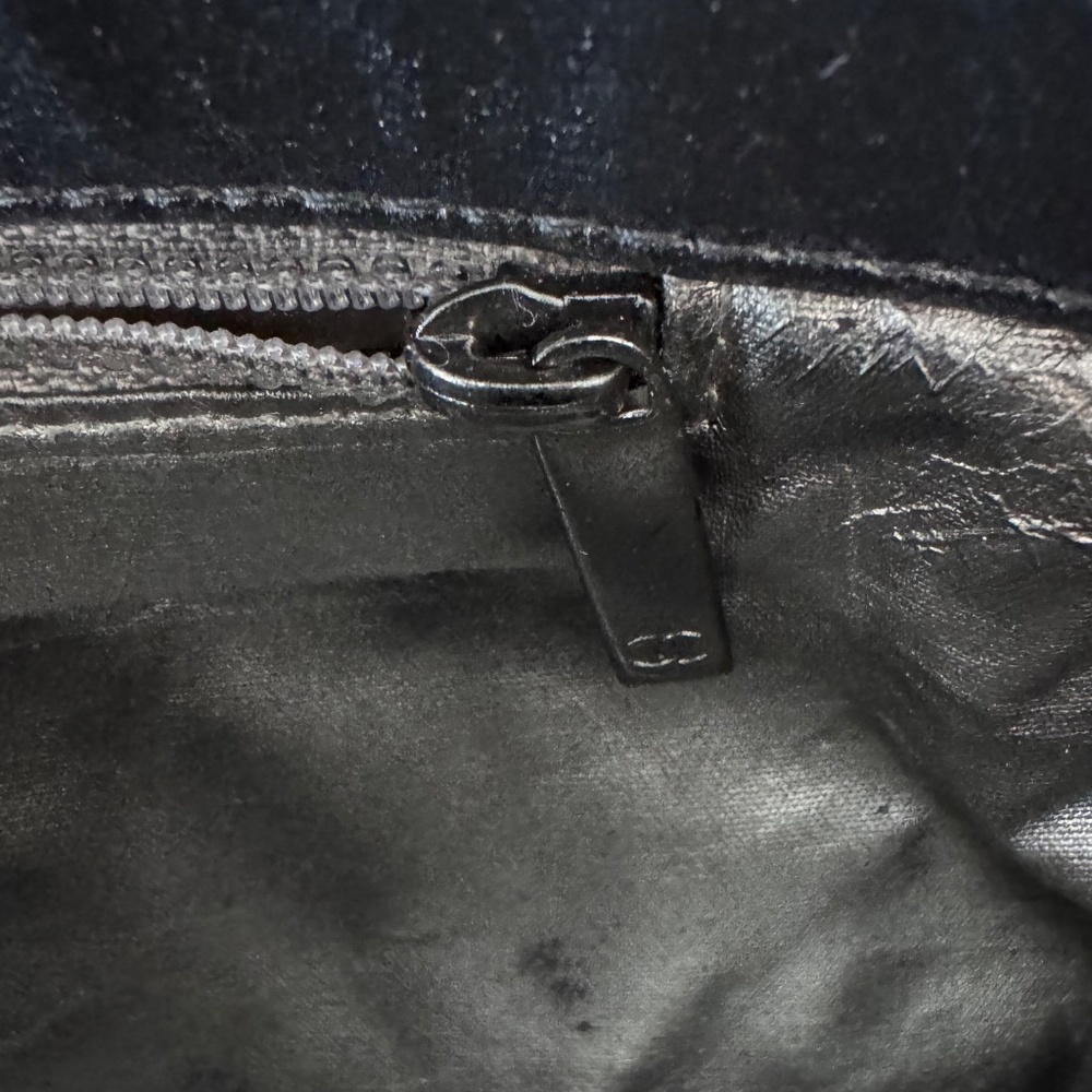 CHANEL -  2009 - RARE - PARIS MOSCOW TOTE SHOULDER BAG - BLACK QUILTED LAMBSKIN - Picture 9 of 13